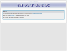 Tablet Screenshot of matrix.senecac.on.ca